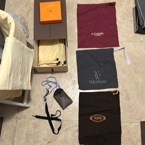 3 designer dust bags - like new